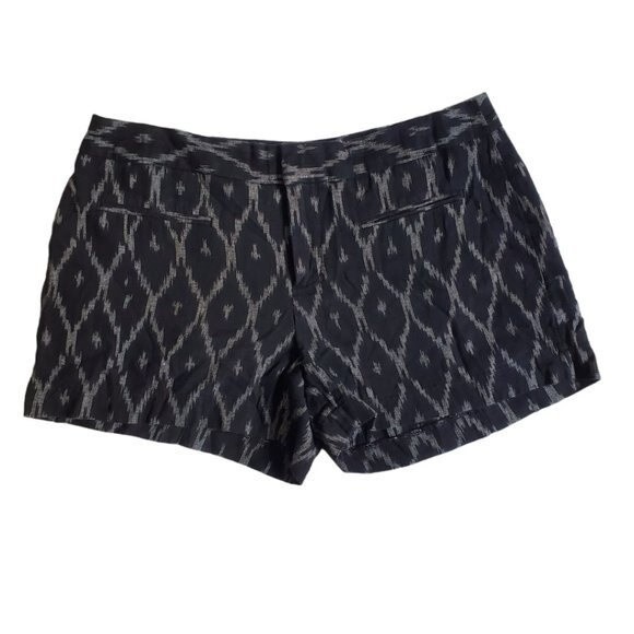 Gap Ikat black gray white canvas shorts sz 2 - Picture 1 of 15